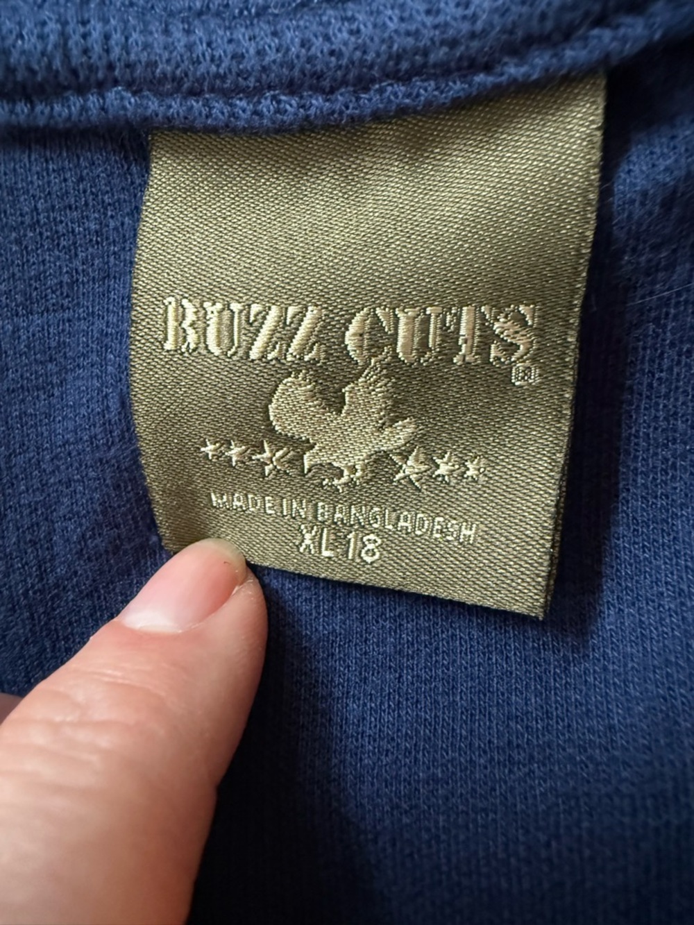 Boys Navy Buzz Cuts Quarter-Zip Sweater Top - Picture 4 of 6